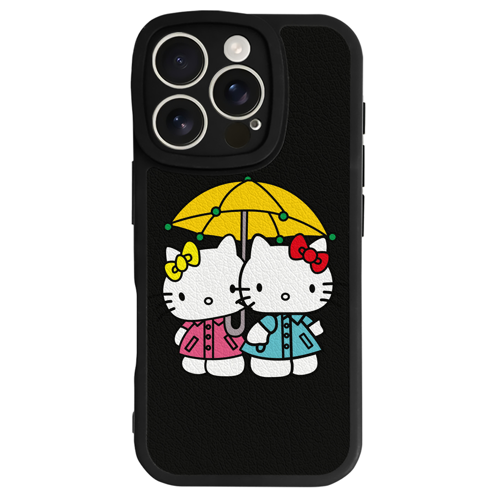 （画像用） Hello Kitty ハローキティ 【iPhone 16シリーズ対応】シリコンスマホケース（レザー調） 材質：シリコン